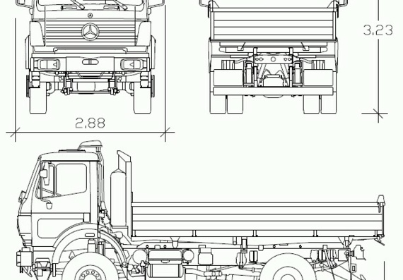 Mercedes-Benz SK (Versions) truck drawings (figures)